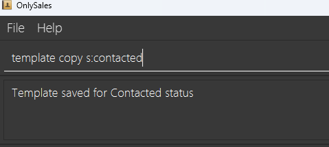 Copy Template Example